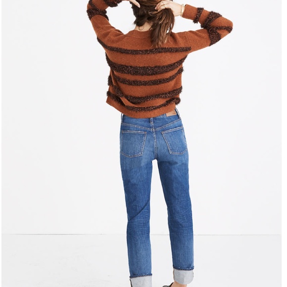 Madewell Tinsel-Stripe Pullover Sweater - Picture 3 of 7